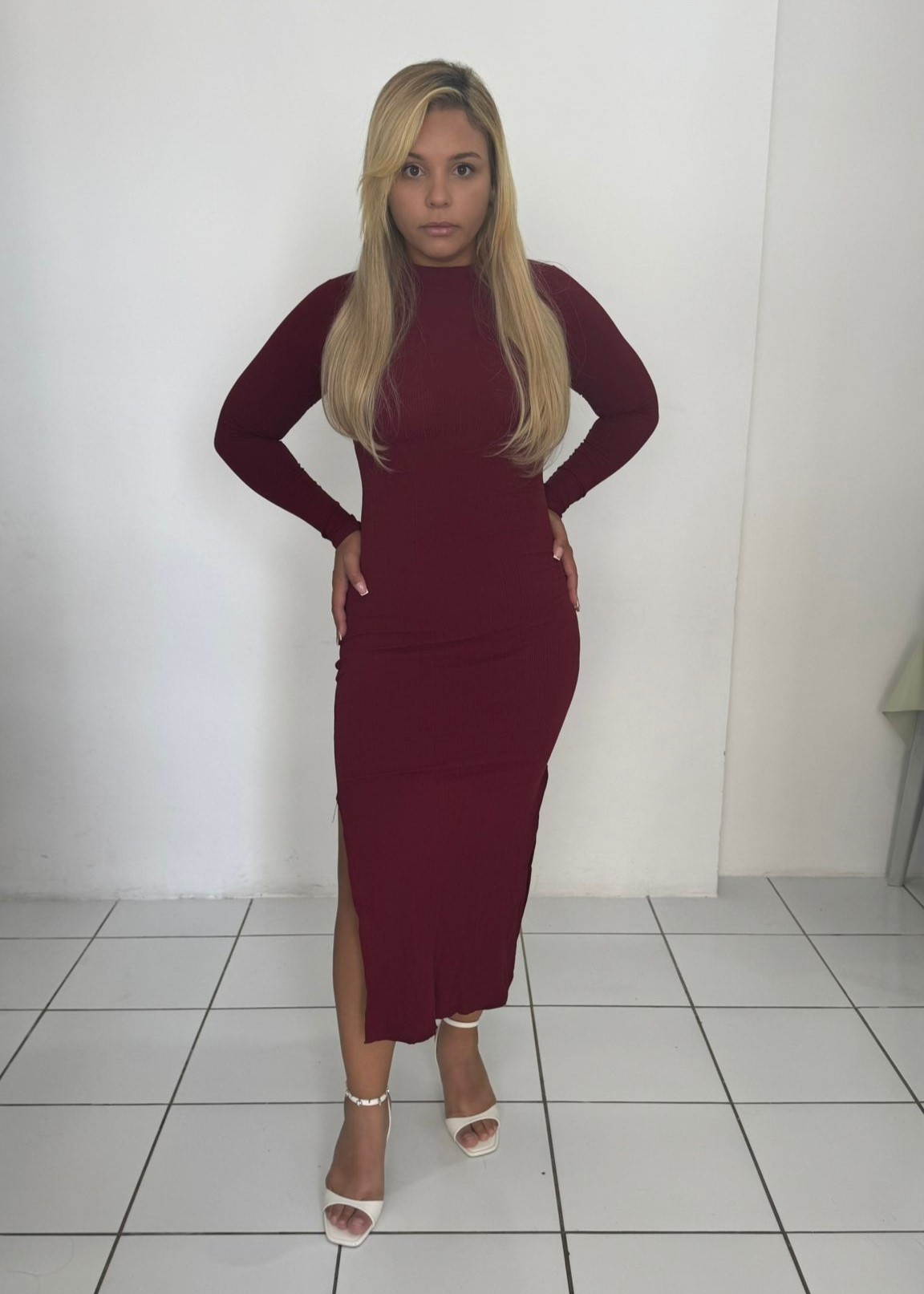 Vestido Premium – Realça as Curvas (Castanho, Preto)